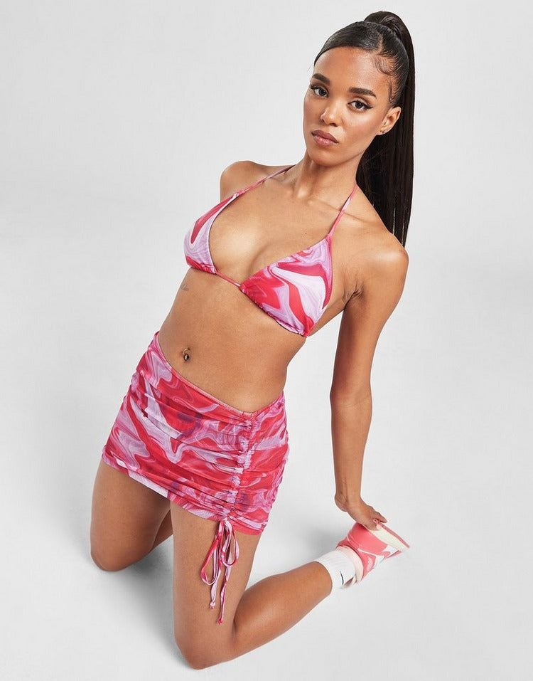 Pink Soda Sport Parte de Cima Bikini Fiesta Swirl