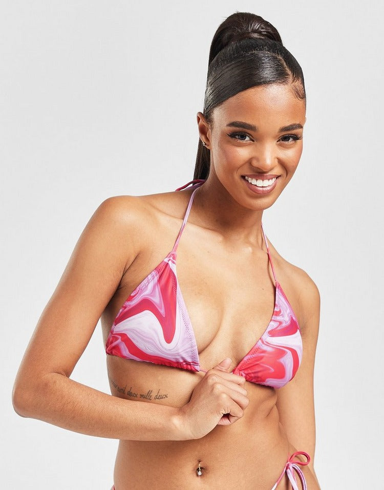 Pink Soda Sport Parte de Cima Bikini Fiesta Swirl