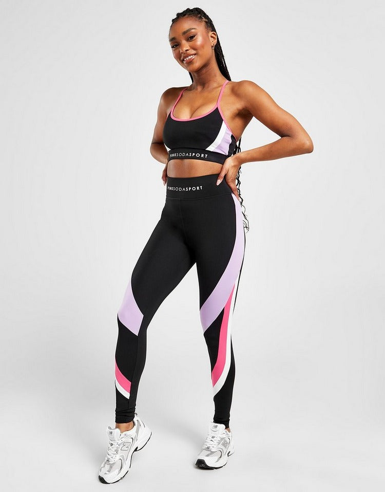 Pink Soda Sport Leggings Paradise Colour Block