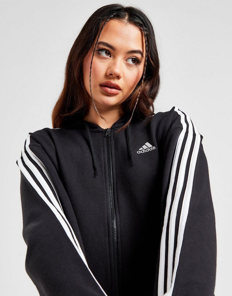 adidas Badge of Sport 3-Stripes Full Zip Hoodie